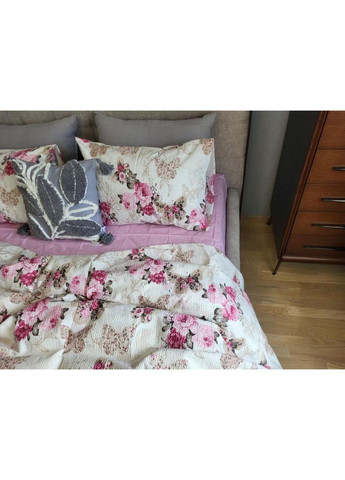 Постільна білизна Мірра рожевий DUO, ранфорс гофра (жатка) Двухспальний розмір, наволочки 70/70 No Brand (363194158)