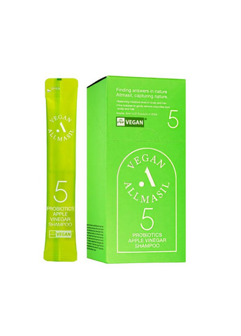 Пробник Укрепляющий шампунь для волос с аминокислотами 5 Probiotics Apple Vinegar Shampoo 8 мл Южная Корея ALLMASIL (351386098)