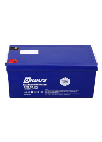 Акумуляторна батарея CG12200 GEL 12 V 200 Ah (522 х 238 х 222) Blue 62 kg Q1/24 Orbus (315434688)