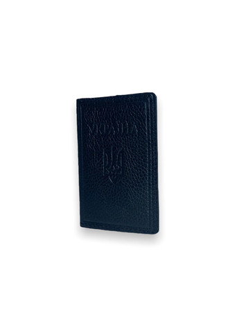 Обкладинка шкіряна для паспорта громадянина України ручна робота розмір 14х9.5х0.5 см чорний BagWay (285815016)