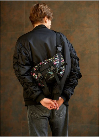 Сумка чоловіча текстильна через плече месенджер в дорогу для документів клатч спортивний барсетка для телефону сумочка на пояс Sambag (332768940)