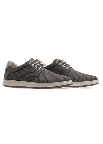Туфлі комфорт чоловічі 482-6/GREY NUB Ikos (389987996)