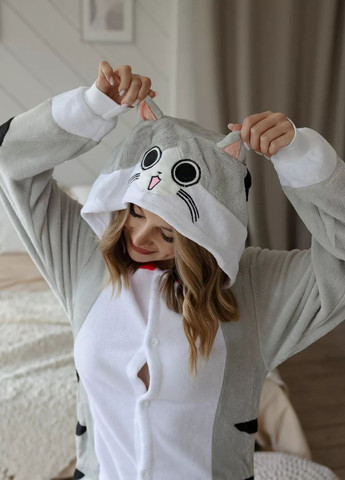 Кігурумі котик Чі жіноче на ґудзиках з кишенями та хвостиком My Kigu (356112457)