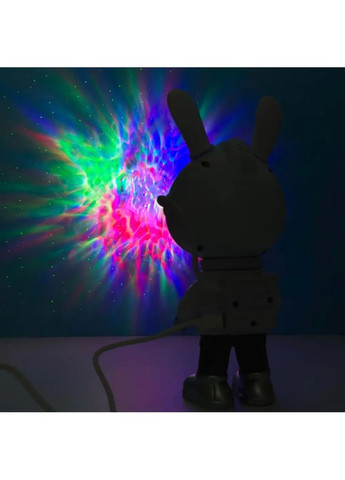 Ночник – проектор звездного неба GALAXY NIGHTLIGHT PROJECTOR Светильник Заяц-космонавт с пультом 8 режимов No Brand (351361322)