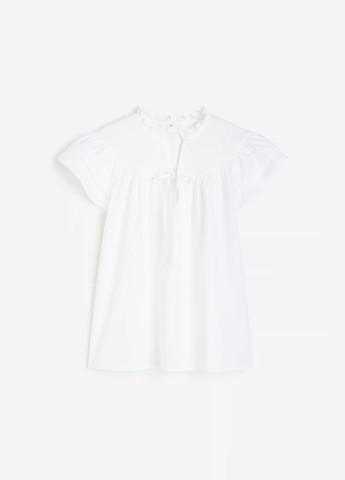 Біла блуза з бавовни H&M