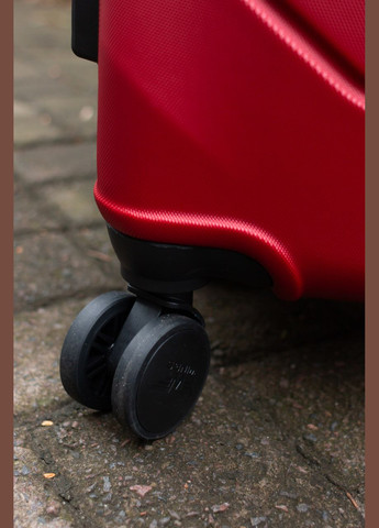 Валіза пластикова ручна поклажа S червоний Wings 148 (334305871)