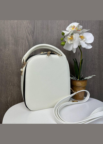 Стильная женская сумка каркасная стиль Marc, овальная минисумка белый Jacobs (336551968)