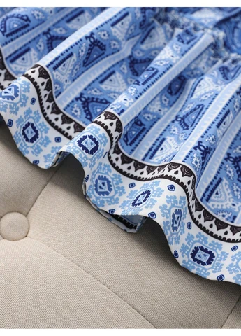 Комбинированное платье SHEIN с рисунком