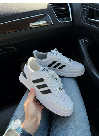 КРОССОВКИ ЖЕНСКИЕ ADIDAS SPICAN WHITE BLACK АДИДАС No Brand чёрные демисезоны (367174172)