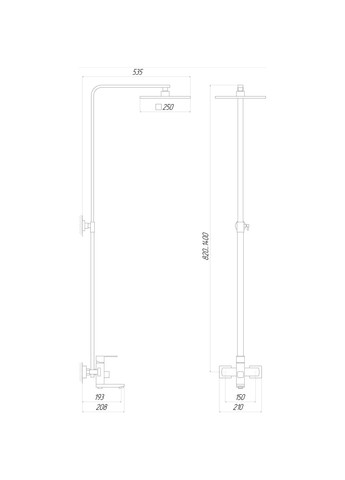 Душова система SICILIA VAN-SBQ-SH-02-304 Globus Lux (335040521)
