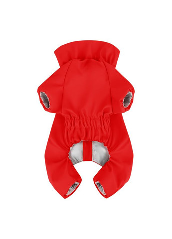 Дождевик для собак WAUDOG Clothes, водонепроницаемый,, В 55-60 см, С 37-40 см, красный Collar (372162011)