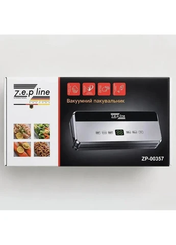 Вакуумный упаковщик 200 Вт, 6 режимов, LED-подсветка,, Серый / Вакууматор для продуктов / Кухонный вакууматор Zepline ZP-00357 (399918765)