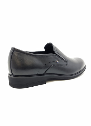 Черные чоловічі туфлі чорні шкіряні ya-11-9 27,5 см (р) Yalasou
