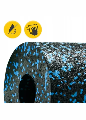 Массажный ролик Mini Foam Roller 15 x 5.3 см (валик, роллер) Black/Blue () 4FIZJO P-5907222931943 (275653856)