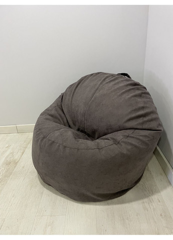 Крісло - мішок Хмаринка 85 см Велюр GREAT Chocolate SkyPuff (361257747)
