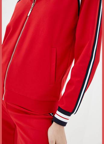 Женский спортивный костюм красного цвета с контрастными лампасами. ORA (282737200)