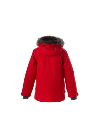 Красная зимняя куртка marten 2 18110230 красный 128 (4741468990484) Huppa