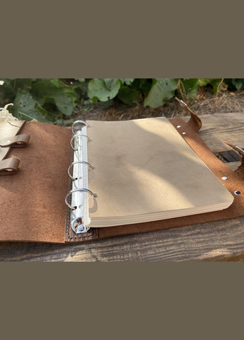 Блокнот із змінним блоком з натуральної шкіри А5 No Brand (346871773)