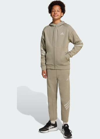 Олимпийка Future Icons 3-Stripes Full-Zip Hooded Kids adidas (362575901)