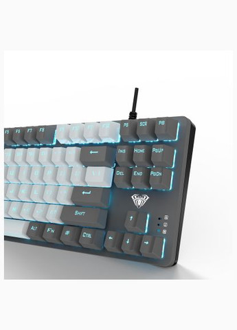 Клавиатура (6948391240954) Aula f3287 keycap krgd blue usb ua grey/white (278312351)