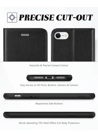 Чохол-книжка з магнітом TUCCH на iPhone 7 8 SE Уцінка No Brand (377275258)