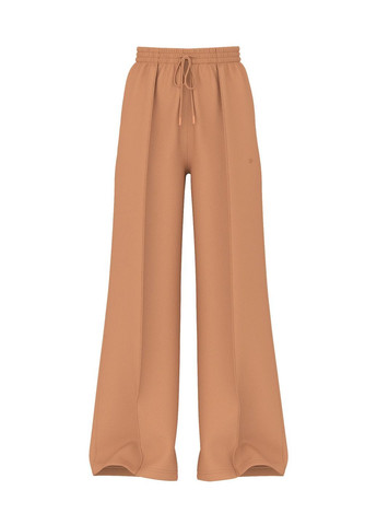 Штаны трикотажные женские прямые теплые на флисе бежевые Pink Victoria's Secret (370282973)