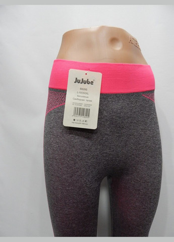 Комбинированные демисезонные лосины спорт женские, бесшовные, свободная талия 4648 р.107лж (только в 1 размере, только 1 шт) Jujube
