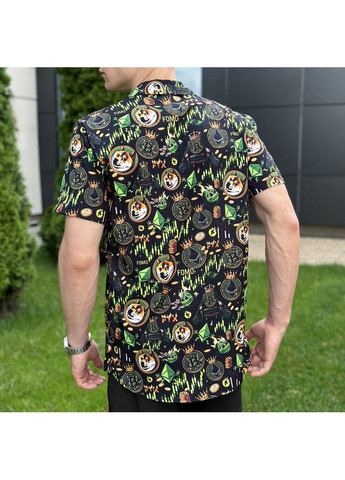 Черная повседневный рубашка Pobedov