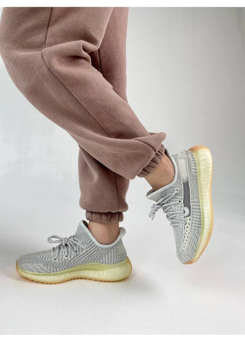КРОССОВКИ ЖЕНСКИЕ ADIDAS YEEZY BOOST 350 V2 YESHAYA FULL REFLECTIVE АДИДАС ИЗИ БУСТ No Brand серые демисезоны (367173030)