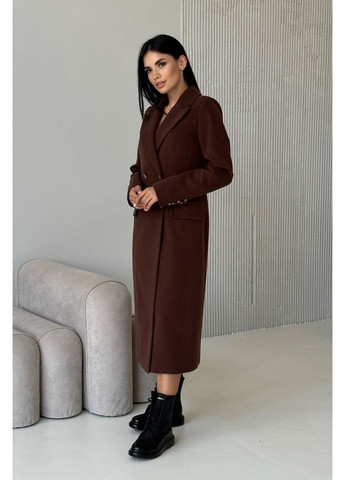 Темно-коричневе демісезонне Пальто демісезонне S05 CHICLY