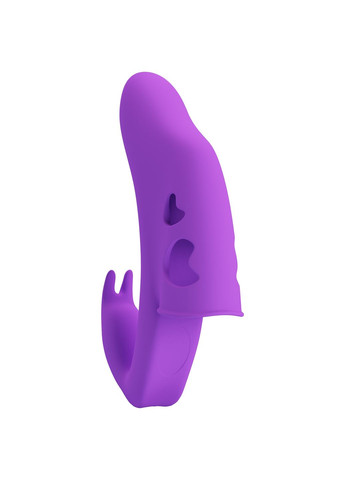 Вібратор-насадка на палець Yenna фіолетовий, 9.5 х 2 см Pretty Love (372511128)