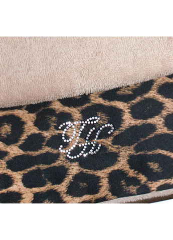 Набор полотенец Leopard hardal 50x100; 75x150 Tivolyo Home леопардовый бежевый