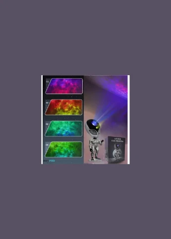 Багатобарвна лампа-проектор зоряного неба STAR PROJECTOR NIGHT LIGHT ALIENSUN Maxland (334304493)