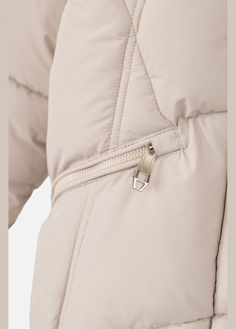 Молочная зимняя куртка для девочки цвет молочный cb-00229565 Yuki