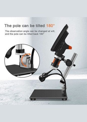 Мікроскоп цифровий з монітором HD 7" / кратність 1000X / пульт / підсвічування / фото / відео / для ремонту No Brand (322567704)