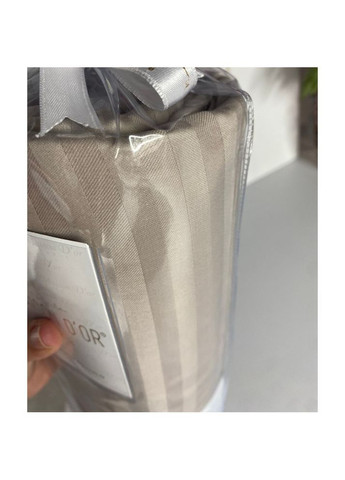 Простирадло сатинове beige на гумці 180x200 + наволочки 2-50x70 Maison D'or (365720507)