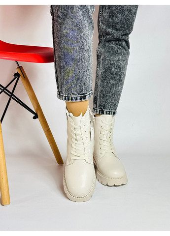 Зимние 250 ботинки зимние бежевые кожаные KDSL