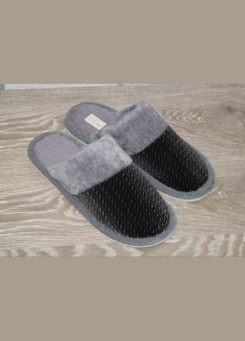 Серые тапочки подростковые домашние серые Alex