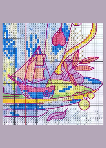 Набір для вишивання за нанесеною на канву схемою "Fantasy". AIDA 14CT printed, 21*31 см Joy Sunday (313613181)