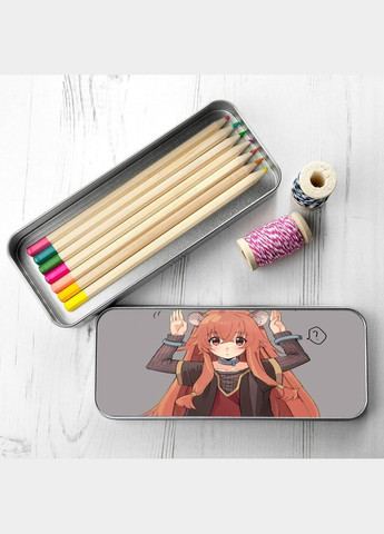 Пенал школьный для мальчика и девочки металлический Восхождение героя щита #001 7*18 см Silver No Brand (309152024)