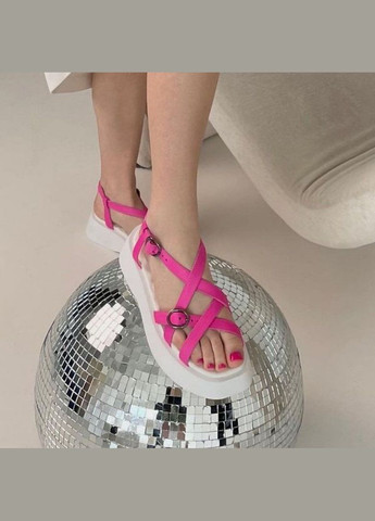 Сандалії жіночі шкіряні малинові. Steffe (333935849)