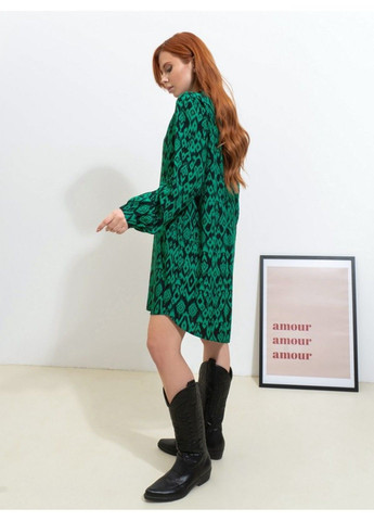 Зеленое повседневный платье issa pus 14538a 3 зелёный ISSA PLUS