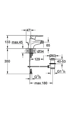 Змішувач для біде TOUCH, хром Grohe (401618977)