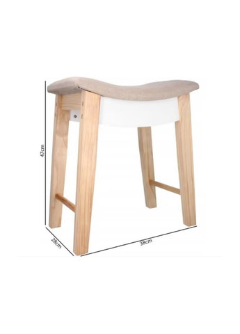 Табурет ROKA вигнутий у скандинавському стилі Chomik (301865544)
