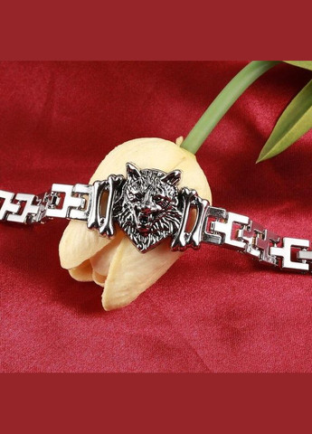 Чоловічий браслет з нержавіючої сталі Вовк Любов до свободи Сила зграї 19 см Fashion Jewelry (290114028)
