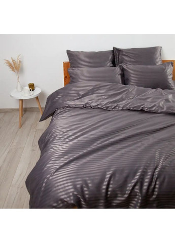 Постільна білизна СТРАЙП САТИН Graphite ТЕП (363133382)