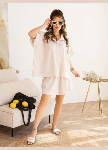 Костюм 14004 бежевый ISSA PLUS (259569128)