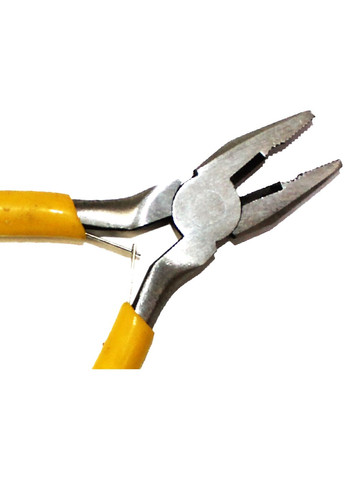 Пасатижі/плоскогубці металеві з прогумованими ручками 12см FROM FACTORY IHD (335396766)