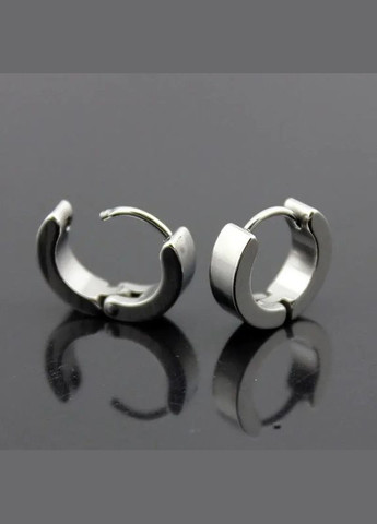 Сережки-кільца у вухо широка з медичної нержавіючої сталі Fashion (301213747)