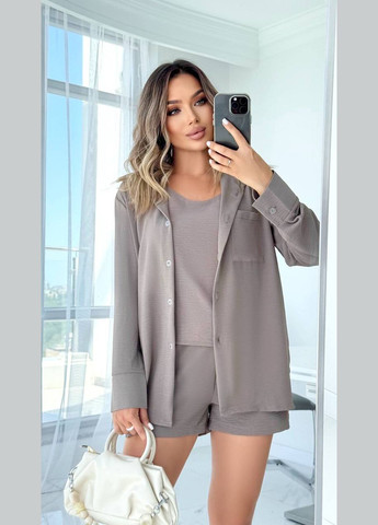 Повседневный костюм из брюк, шорт, рубашки и майки Adelante (341491519)